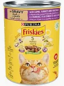 Purina Friskies Cat Food Tin (Lamb, Turkey/Veg) 1x400gm