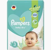 Pampers Baby Dry-size 3, 17pcs (6-10kg)
