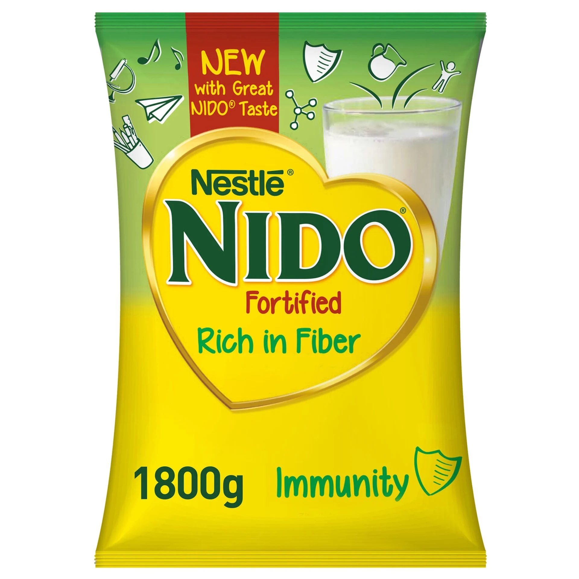 Nido Fortified Milk Powder Rich in Fiber 1.8 Kg