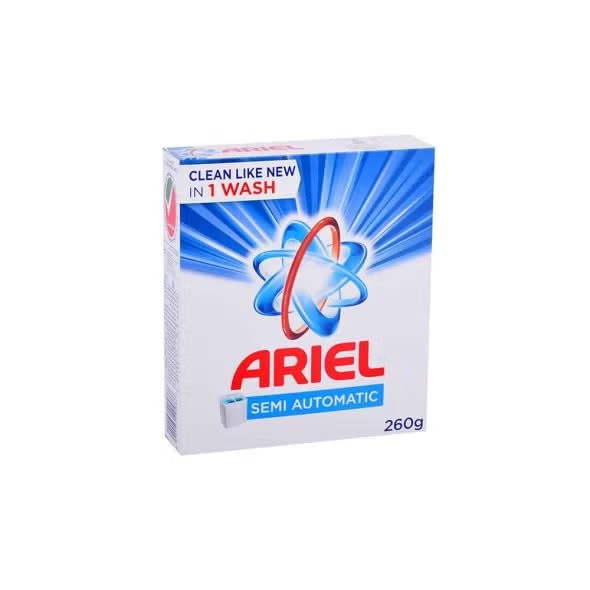 Ariel Semi-Automatic Detergent Powder For Top Load 260GM