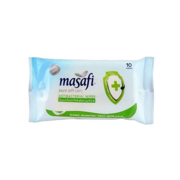 Masafi Anti Bacterial Wipes 
10Pcs / Pack