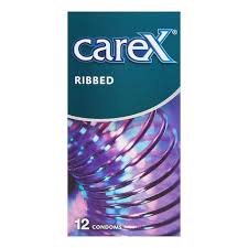 Carex Ribbed Flavours 12 Condoms