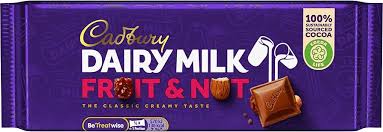 Dairy milk fruit and nut 5x35g
