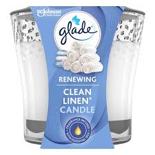 Glade Renewing Clean Linen Candle 96g