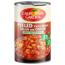 CALIFORNIA GARDEN BEANS PEELED WITH SALSA 450GM