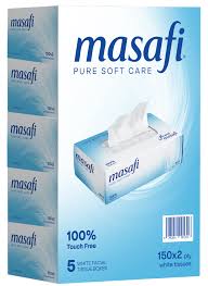 Masafi White Facial Tissue 150 Ply 1×30