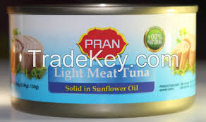 Pran Light Meat Tuna Flakes in Sunflower Oil 130g