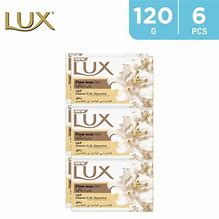 LUX FLA W LEASS SKIN SOAP 6X120 GM