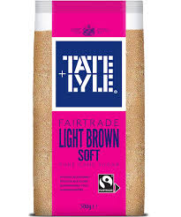Tate LyLe Fairtrade Light Brown Soft Pure Cane Sugar 500g