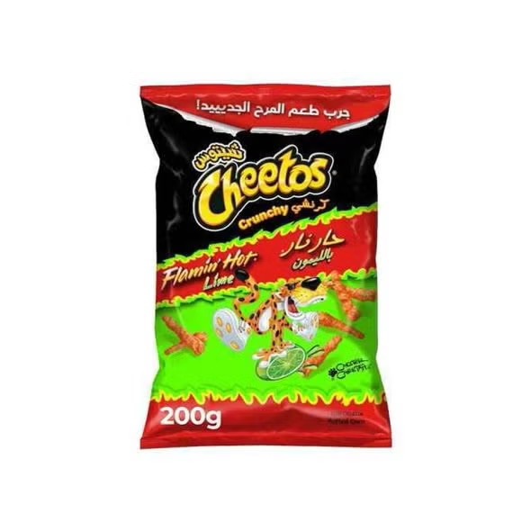 Cheetos Crunchy Flamin Hot Lime Chips 210gm
