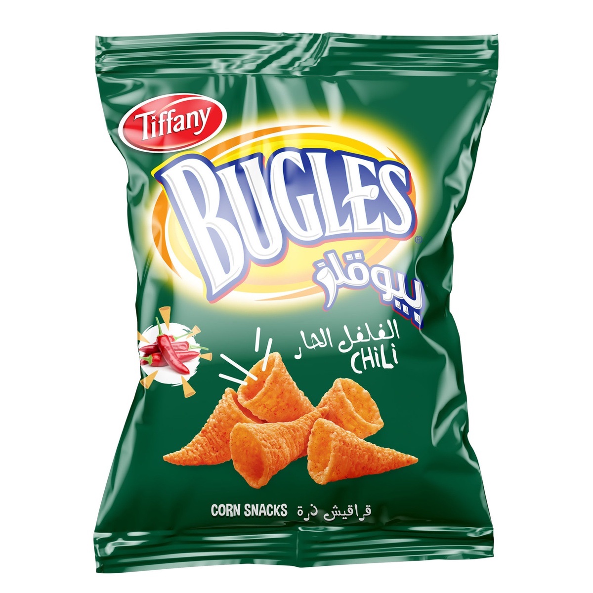 Tiffany Bugles Chili Corn Snacks 75g