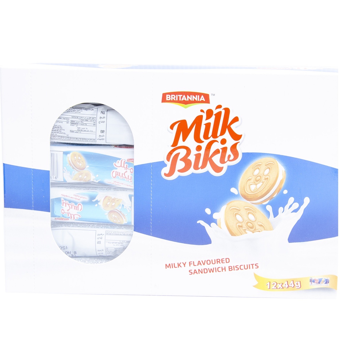 Britannia Milk Biki’s Biscuit 12 x 44 g