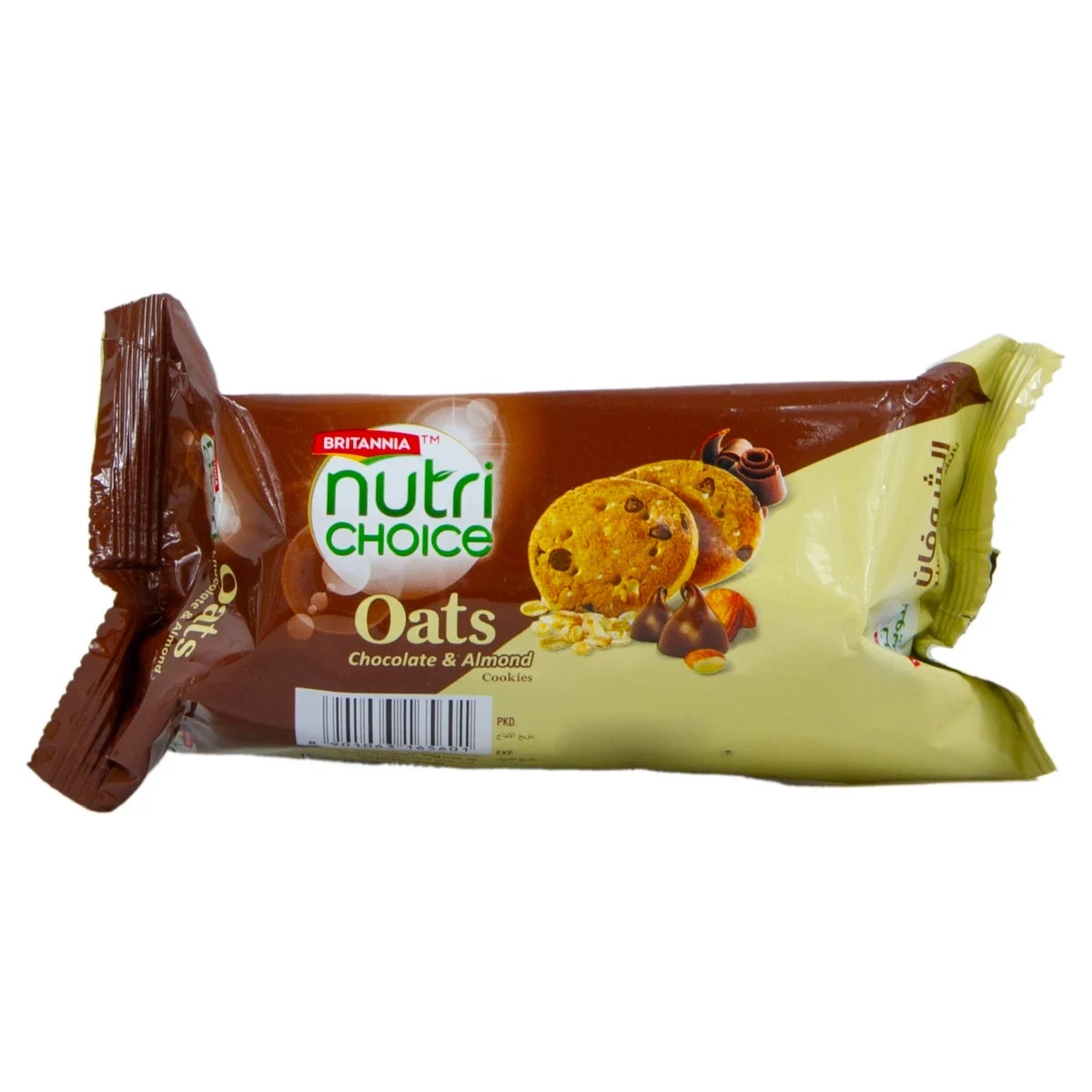 Britannia Nutri Choice Oats Chocolate And Almond Cookies 75 g