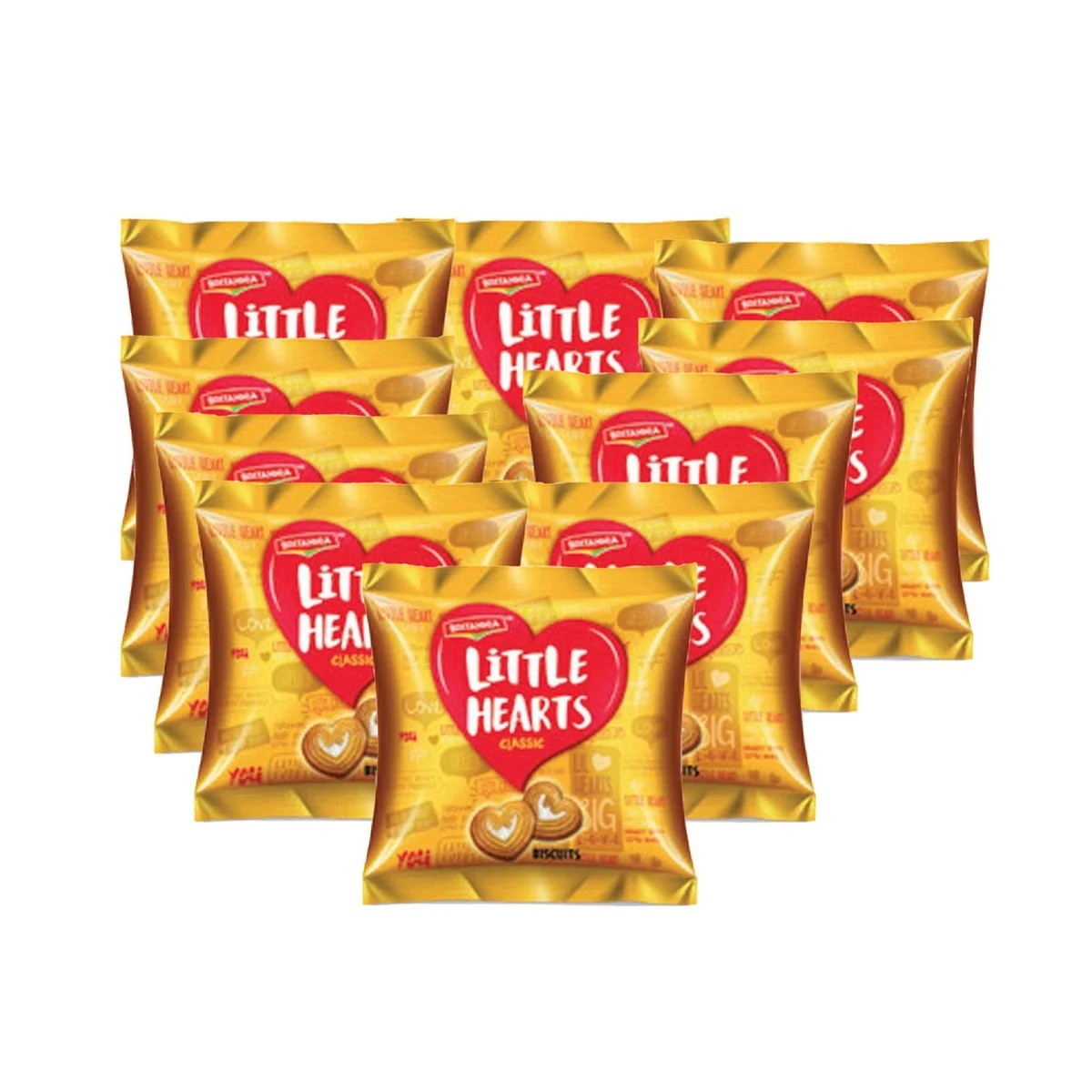 Britannia Little Hearts Biscuits 10 x 50.5 g