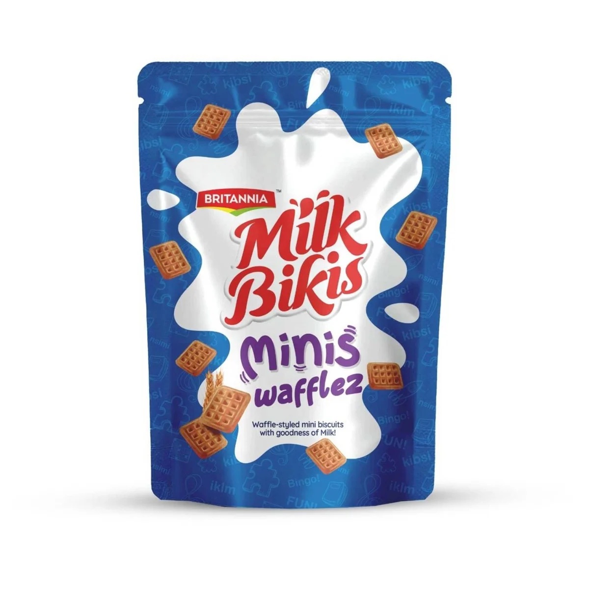 Britannia Milk Bikis Minis Wafflez 16x26g