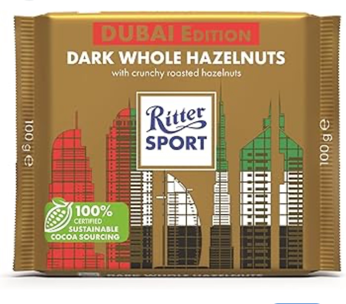 Ritter sport dark whole hazelnut (Dubai edition) 100g