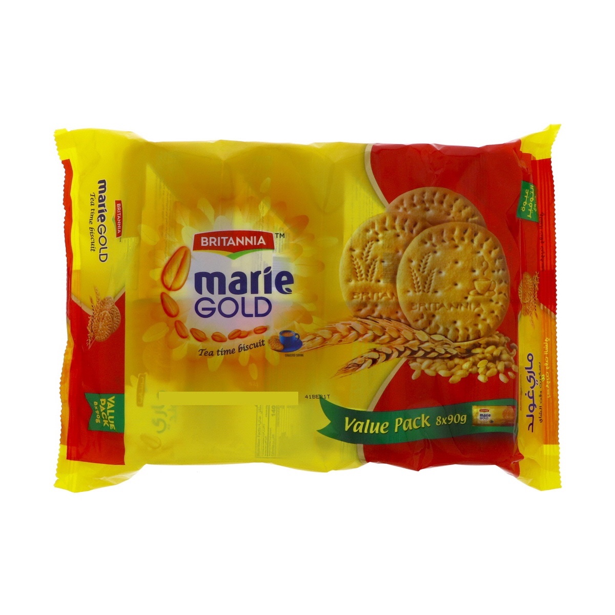 Britannia Marie Gold Tea Time Biscuits 8 x 80 g