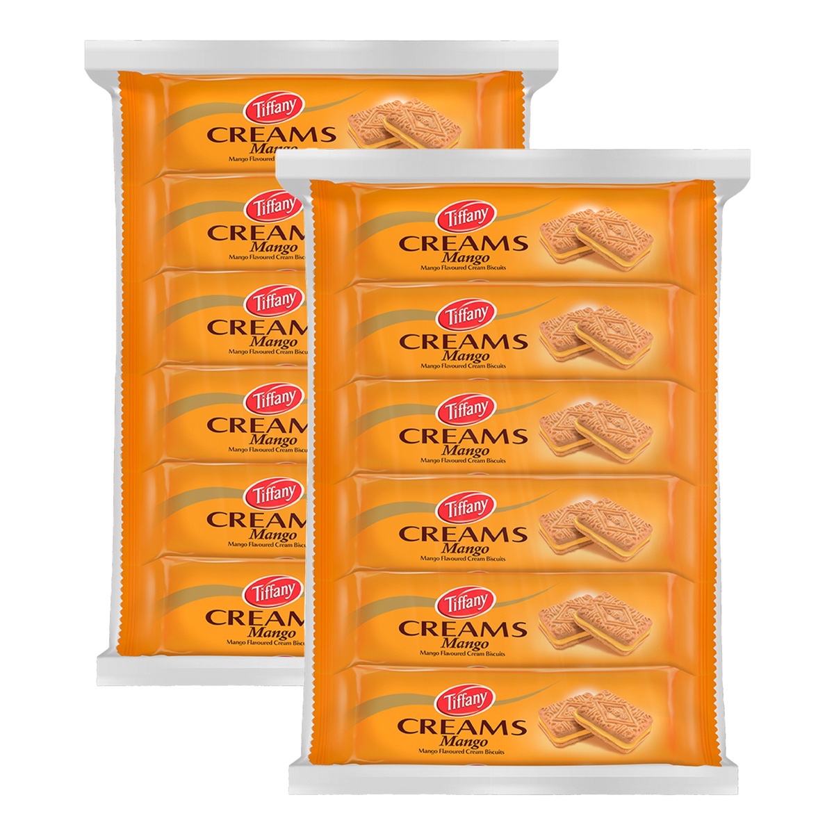 Tiffany Creams Mango Cream Sandwich Biscuits 24 x 80