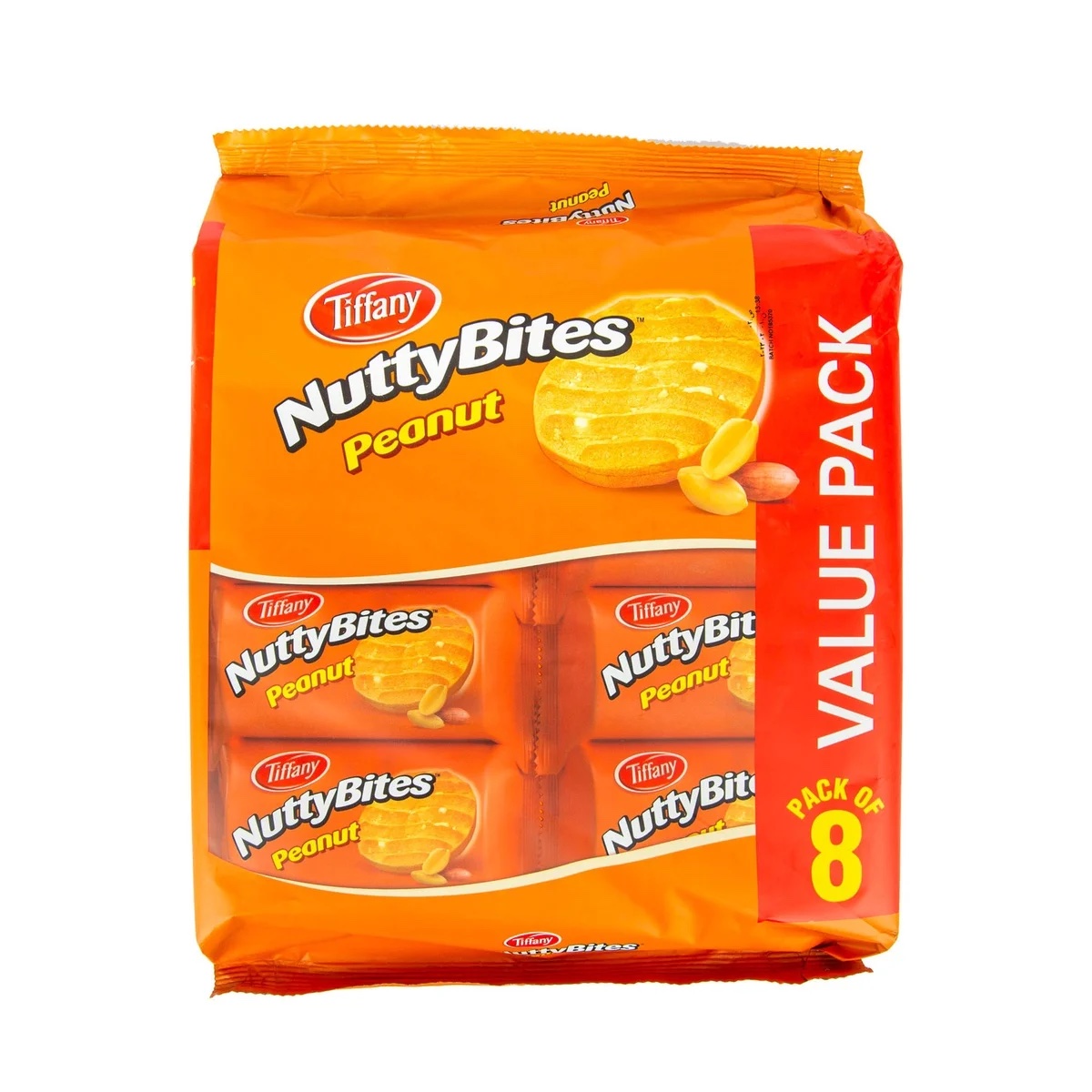 Tiffany Nutty Bites Peanut Value Pack 8 x 72 g