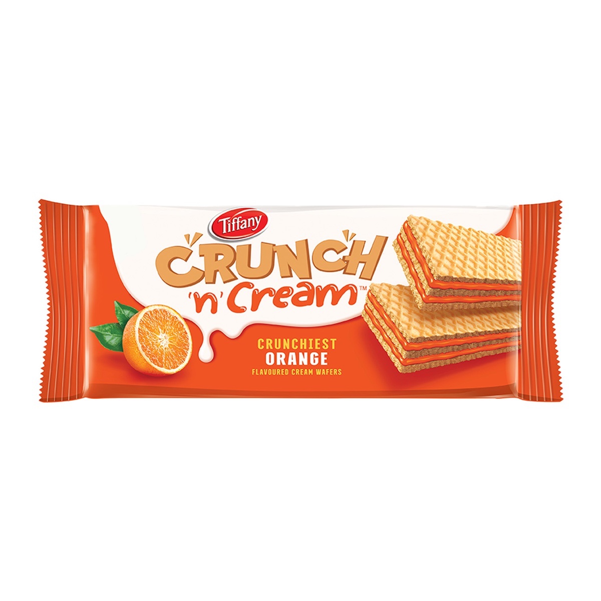 Tiffany Crunch N Cream Orange Flavoured Cream Wafers 135 g