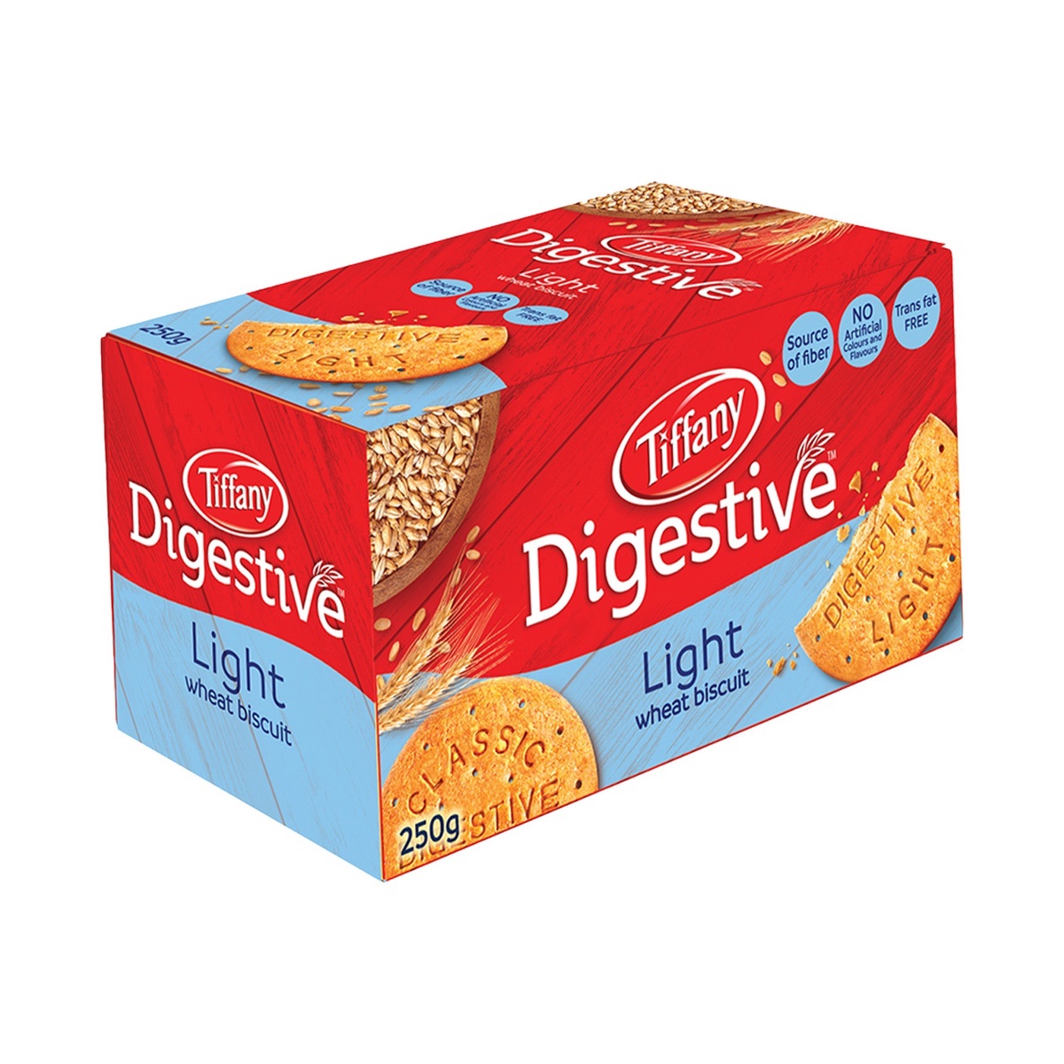 Tiffany Digestive Light Natural Wheat Biscuit 250 g